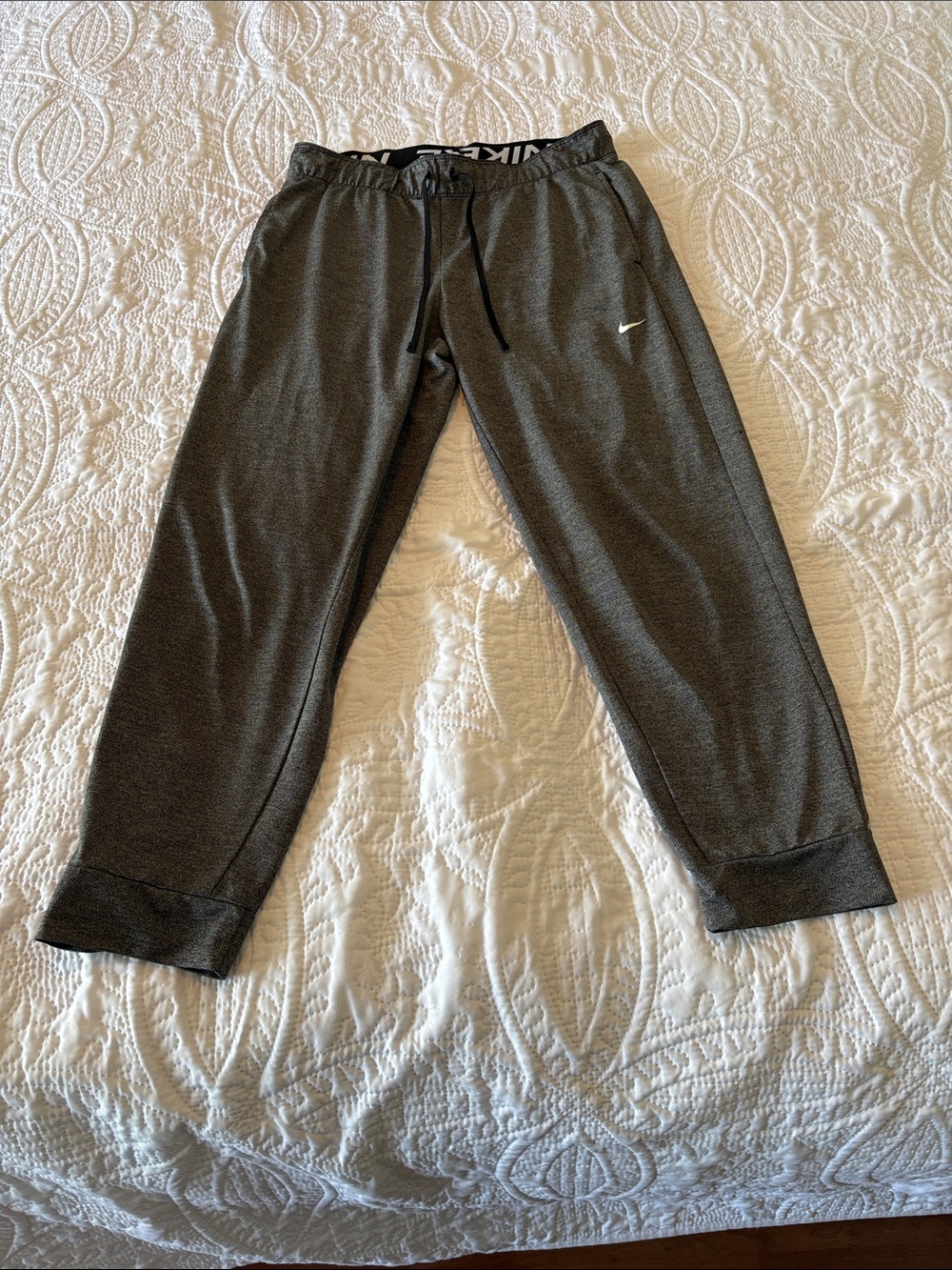 Nike Womens Dark Gray Drawstring Joggers